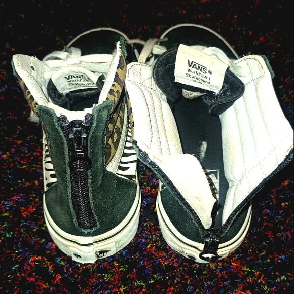 Animal Print Vans Sk8-Hi EUC - Picture 6 of 8